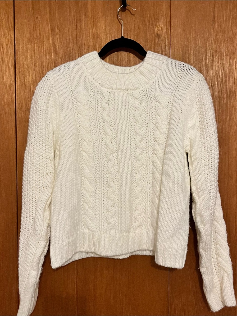Elie Tahari Cream Cable Knit Women's Sweater